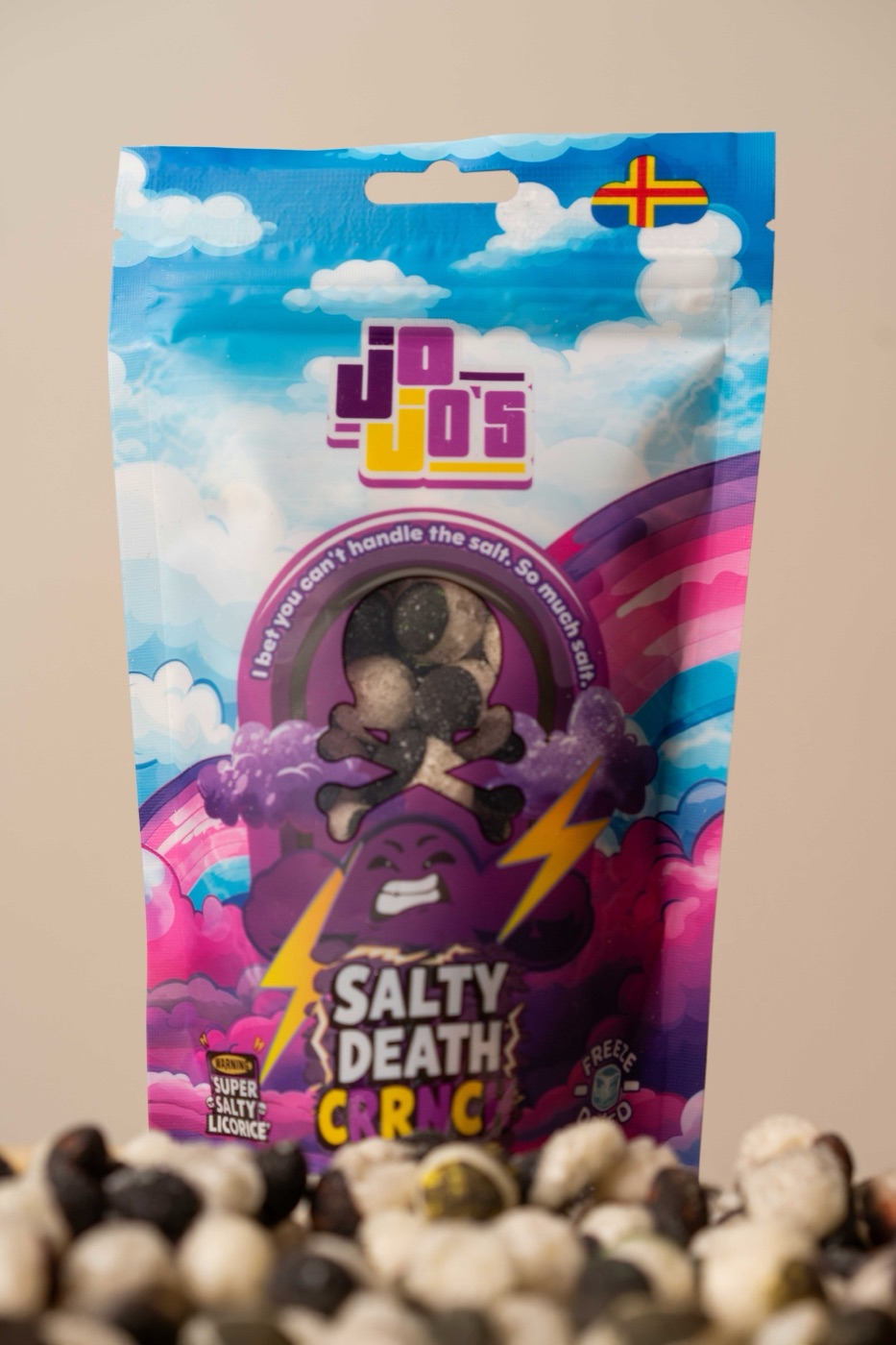 Salty Death Crrnch — JoJo's freeze-dried salty liquorice